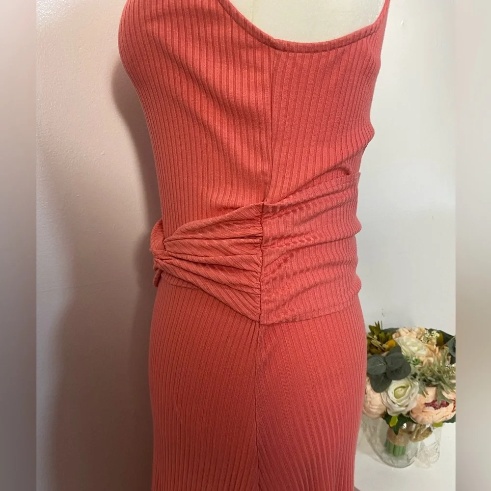 Anthropologie Raspberry Ribbed Kingsolver Sleeveless Dress  Size Small - Picture 10 of 12